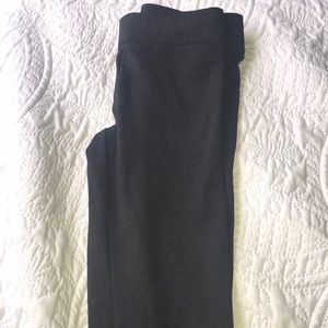 Black leggings with underlying leopard print